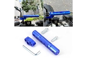 GDICONIC Motorcycle Rearview Mirror Mount Extender Bracket Alloy Multiple Function Bike Phone Mount for Scooter Motorcycle M6 M8 M10 1PC