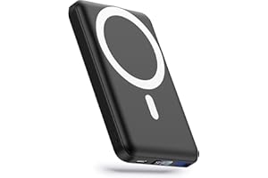 Power Bank 10000mAh Magnético, Bateria Externa mag-Safe, YAGOPAL PD 22.5W Carga Rapida Inalámbrico Cargador Portátil con Pantalla LED USB-C Compatible con iPhone 16/12/13/14/15 Pro/Mini/Pro MAX