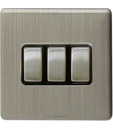 3 Way Light Switch Soho Lighting Black Nickel 3 Gang Light Switch With ...