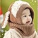 Ukamshop(TM)Winter Baby Kids Girls Boys Warm Woolen Coif Hood Scarf Caps Hats (Khaki)