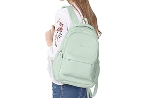 PAIKOE School Backpack, Women's College Backpack Lightweight School Bag Waterproof Casual Travel Backpack College Secondary School School Bag For Teen Girls Boys Laptop School Bag