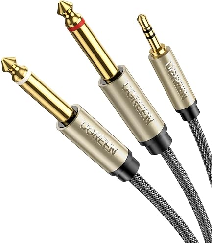 Câble Audio PD Connex 5m - Jack 6.35 Mâle Mono Pour Enceintes De Sono, Pro Et Flexible
