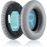 Bose QC25 AE2 AE2i AE2w QC2 QC15 QC35 QC35ii Soundlink Soundtrue Uyumlu Kulaklık S&uuml;ngeri Yastığı Pedi (A&ccedil;ık Gri - Mavi S&uuml;nger