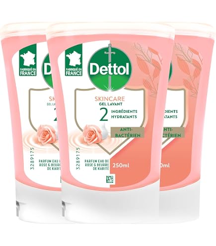 Lot De 6 Recharges Savon DETTOL No Touch 250 Ml - Pour Distributeur - Hygiène Mains