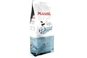 Caffè Musetti, Caffè in Grani Miscela Deca, Intensità 4/5 con Note di Vaniglia e Frutta Secca, Qualità Arabica e Robusta, dal Gusto Inalterato, Retrogusto Pieno e Persistente, 500 g