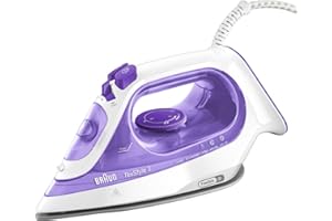 Braun TexStyle 3 SI3042VI, Fer à Repasser, Fer Vapeur avec Technologie FreeGlide 3D, Boost de Vapeur 160 gr/min, Capacité du Réservoir 270 mL, 2350W, Violet