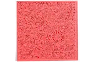 Graine Créative Hoja de textura de arcilla polimérica - Flores