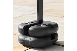 Harrier Poids pour Tonnelle – Sacs de Sable/Bases en béton Solide [2 Styles] (Pack de 4, Poids en Béton)