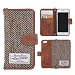Produktbild Harris Tweed iPhone 6/6S Geldbörse Fall, MONOJOY® Premium Harris Tweed Marke Stoffe Wallet Case, Kreditkarte Halter, rutschfest, Baumwolle Material, Retro Magnetic Flip Folio Cover Case für iPhone 6 und iPhone 6S (11,9 cm) in Braun