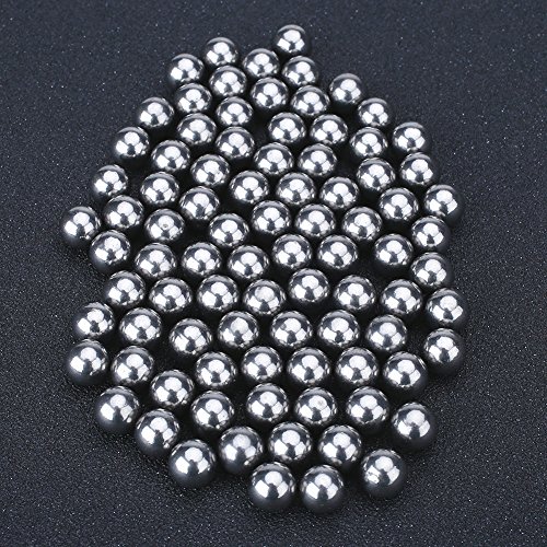 10mm Durable Bike Steel Bearing Ball Beads Carbon Soft Steel Ball Bearings Toy Ammo Catapult Outdoor Game A Pack of 50