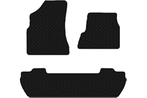 Carsio Black Rubber Tailored Car Floor Mats To fit Peugeot Partner Tepee 2008+ Onwards 3mm 3pc Set
