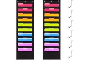 MaoXinTek Aufbewahrungsfach Diagramm Wand aufhängen Datei Ordner Tasche Diagramm Cascading Organizer für Büro, Schule oder Zuhause 20 Pockets