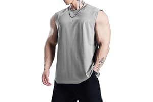 GYMAPE Canotte da Allenamento atletiche da Uomo Canotte da Corsa muscolose Senza Maniche Allenamento Asciugatura Rapida Gym Activewear