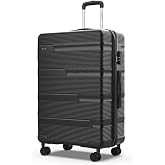 NUMADA - Large Travel Suitcase 25 kg, 76 x 50 x 29 cm, (78L) Upfly T10 28' ABS with Combination Lock and 4 Double Wheels | He
