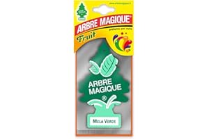 Arbre Magique Mono, Profumatore Auto, Durata fino a 7 Settimane, Made in Italy, Confezione da 1 Pezzo (Mela Verde)