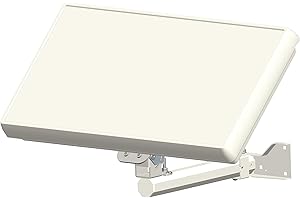 HMP Selfsat H30D2+ 2 TV Teilnehmer SAT Flachantenne Flat + Profi Fensterdurchführung + Kabel Full HD 4K