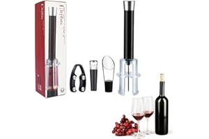 SHURZZESJ Wino The Go Wine Opening Set | Ouvre-vin à pression d'air | Tire-bouchon | Ouvre-bouteille avec pompe à air | Pompe à vin | Kit d'ouverture de vin Wino The Go