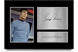 HWC Trading Leonard Nimoy A4 Ungerahmt Signiert Gedruckt Autogramme Bild Druck-Fotoanzeige Geschenk Für Star Trek Tv-Show-Fans
