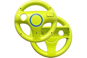 Link-e - 2 X Volant compatible avec manette Wiimote sur console Nintendo Wii / Wii-U (Vert)