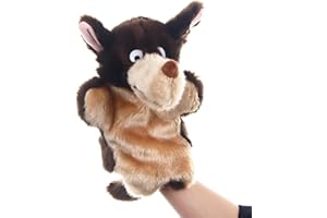 LOMTRATS Marionnettes à Main Animaux en Peluche Jouets pour Faire Semblant de Jouer imaginatif Cadeaux de Narration pour Les Enfants