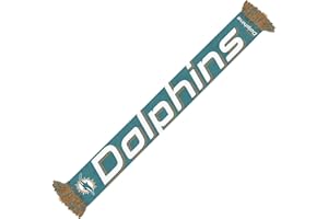 Miami Dolphins NFL American Football Blue White Fan Scarf Gift USA Official