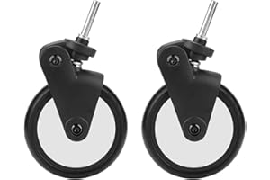 CUQUE Rueda De Cochecito De Bebé, A Pair of Front Wheels Ruedas De Repuesto para Cochecito, Accesorio Práctico De Rueda De Cochecito Duradero para Kiddopotamus para Chbaby para Yoya