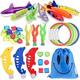 Faburo Kids Pool Toys 34pcs, Kids Pool Games, Water Games | Beach Accessories or Beach Toys for Children, Summer Water Game,