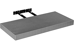 STILISTA Wandregal Volato, freischwebend, Farb- & Größenwahl, 50 cm Silber