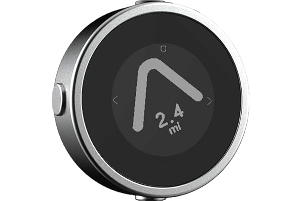 Beeline Ordinateur GPS pour moto - Argenté - Planification d'itinéraire mondiale - Résistant aux intempéries - Chargement USB - GPS pour moto et scooter avec sangle de fixation