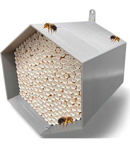 100 Manchons De Nidification Pour Abeilles Sauvages - Tubes En Paille De Blé, 20cm, Recharge Hôtel à Insectes