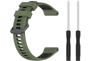 honecumi Cinturino per Garmin Forerunner 965 955 745/Descent G1, per uomo e donna, 22 mm, morbido silicone, sportivo, classico, regolabile, colorato di ricambio