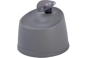 Iris Ohyama, Fontana d'acqua da interno con capacità 1.2 Lacqua perfettamente depurata, filtro al carbone incluso per cane e gatto - Pet Water Fountain PWF-200, Grigio