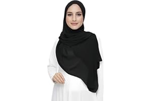 Lina & Lily Damen Muslim Premium Chiffon Hijab Kopftuch Schal aus Leicht Stoff