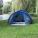 Produktbild Wanderlust 4 Personen Zelt/Kuppelzelt/Familienzelt/Outdoor Zelt - wasserabweisend - besonders schnell und einfach aufzubauen - Liegefläche 2,40 x 2,10 M - Gewicht ca. 4,3 Kg