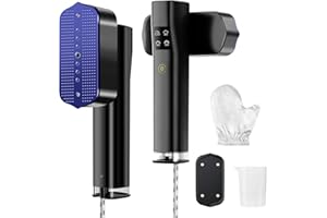 HELILBSRIAIN Stiratore Verticale 1200W, Ferro da Stiro da Viaggio 2-in-1 con Riscaldamento Rapido 15s, Mini Ferro da Stiro Verticale da Viaggio da 700 g per Indumenti, Ideale per Viaggi, Ufficio e Casa