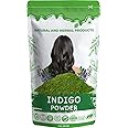 Indigo powder for hair black organic, Hair Color, Natural Hair Colour, Organic Indigo Hair Powder for Men & Women, Black Hair, Indigo Dye, Hair Care, Hair Growth, Hair Strong, Herbal, Pure(100Gram)