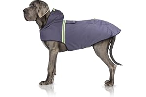 Bella & Balu Impermeabile Cane - Cappotto Impermeabile per Cani con Cappuccio e Catarifrangenti per Protezione dal Freddo, Pioggia e Neve in Inverno e in Vacanza. (S, Blu), salviette Cane