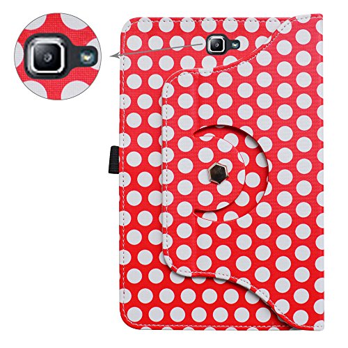 GALAXY TAB A 10.1 Drehbares hülle,Mama Mouth 360°ROTATION Drehbares Standfunktion hülle mit Schöne Muster für 10.1″ SAMSUNG GALAXY TAB A 10.1 T580N T585N Android Tablet,Rot - 6