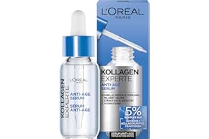 ‎L'OREAL PARIS L’Oréal Paris Anti-Age Serum, Milderung von Falten, Feuchtigkeitsspendendes Anti-Aging Serum mit Glycerin und Vitamin C, Kollagen Experte, 30 ml