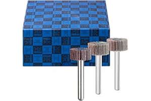 PFERD TOOLS Fächerschleifer-Set F, 3-tlg. | Korund Ø60x30mm Schaft-ø 6mm A60, 80, 120 | 44498005 – für Feinschliff & Finish