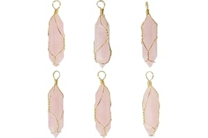 ALEXCRAFT Kristalle Anhänger Edelsteine Anhänger Schmuck Kristalle Heilsteine Set Kristalle Steine Kette Heilkristalle für Halsketten Ohrhänger Armbänder