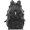 Camouflage Tactical Backpack Military Mountain Climbing Backpack EDC Canvas Backpack Hiking Backpack for Cycling Camping Hiking with Reflective Straps