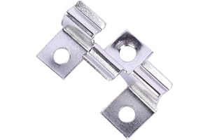 IGTOPS 100 clips de acero inoxidable para terraza, clips de fijación para terraza, clips de WPC, rango de sujeción (10,3 mm, color blanco plateado)