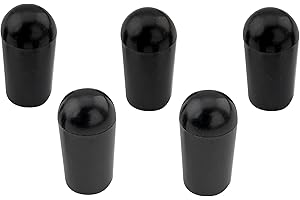 Musiclily Metrisch 3-Weg Toggle Schalter Knopf für Epiphone Les Paul LP Style E-Gitarre, Schwarz(5er Set)