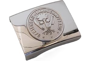 GravurManufakturBerlin Koppelschnalle Gartenbau Landschaftsbau Handwerk Zunftzeichen Meister, Meisterschüler, Geselle, Lehrling, Alt-Meister Koppelschloss