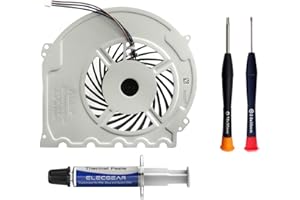 ElecGear Ventola di Raffreddamento Interna Sostitutiva per PS4 Slim CUH-2xxx – Parte di Ricambio della CPU Cooling Fan, Pasta Termica, TR8 PH00 Set di cacciaviti per Playstation 4 Slim