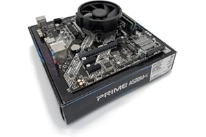 COMPONENTS4ALL Ryzen 5 5600X 3.7GHz (Turbo 4.6GHz) Six Core Twelve Thread CPU, Prime A520M-K Motherboard & 16GB 3200Mhz DDR4 RAM Pre-Built Bundle