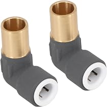 SPARES2GO 15mm x 10mm Push Fit Radiator Valve Anthracite Reducing ...