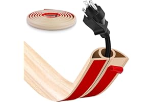 YOUSHANGRO Passe Cable Sol Cache Fil Électrique Auto-Adhésif 3M - Petit Canal de Câble Flexible en PVC pour Bureau, Maison, Concert - Protection des Fils et Prévention des Trébuchements