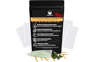 LAZY KING Rosin Bags Nylon Presstaschen – Gefaltet & genäht – 2×4" (5×10 cm) – 35/90/120 micron Lebensmittelechte Mesh Filter Taschen für Öl Extraktion, Rosin Presse & Rosin Herstellung – 10 Stück (35)